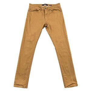Jordan Craig Jeans Mens 32x32 Sean Slim Taper Fit Dark Tan Mid Rise